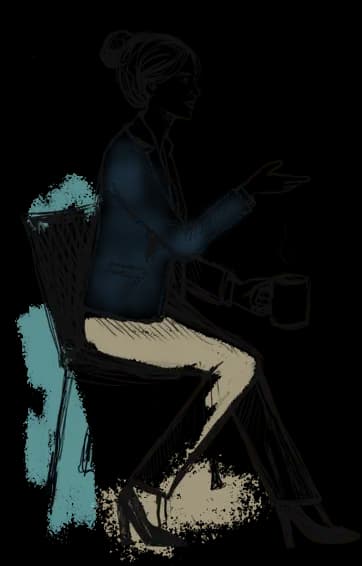 Professional woman networking